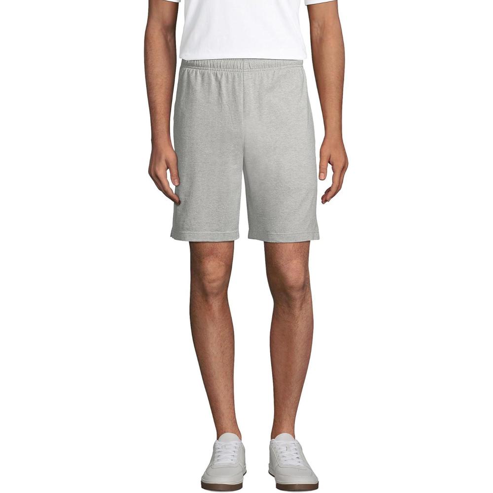 imageLands End Mens Jersey Knit ShortGray Heather