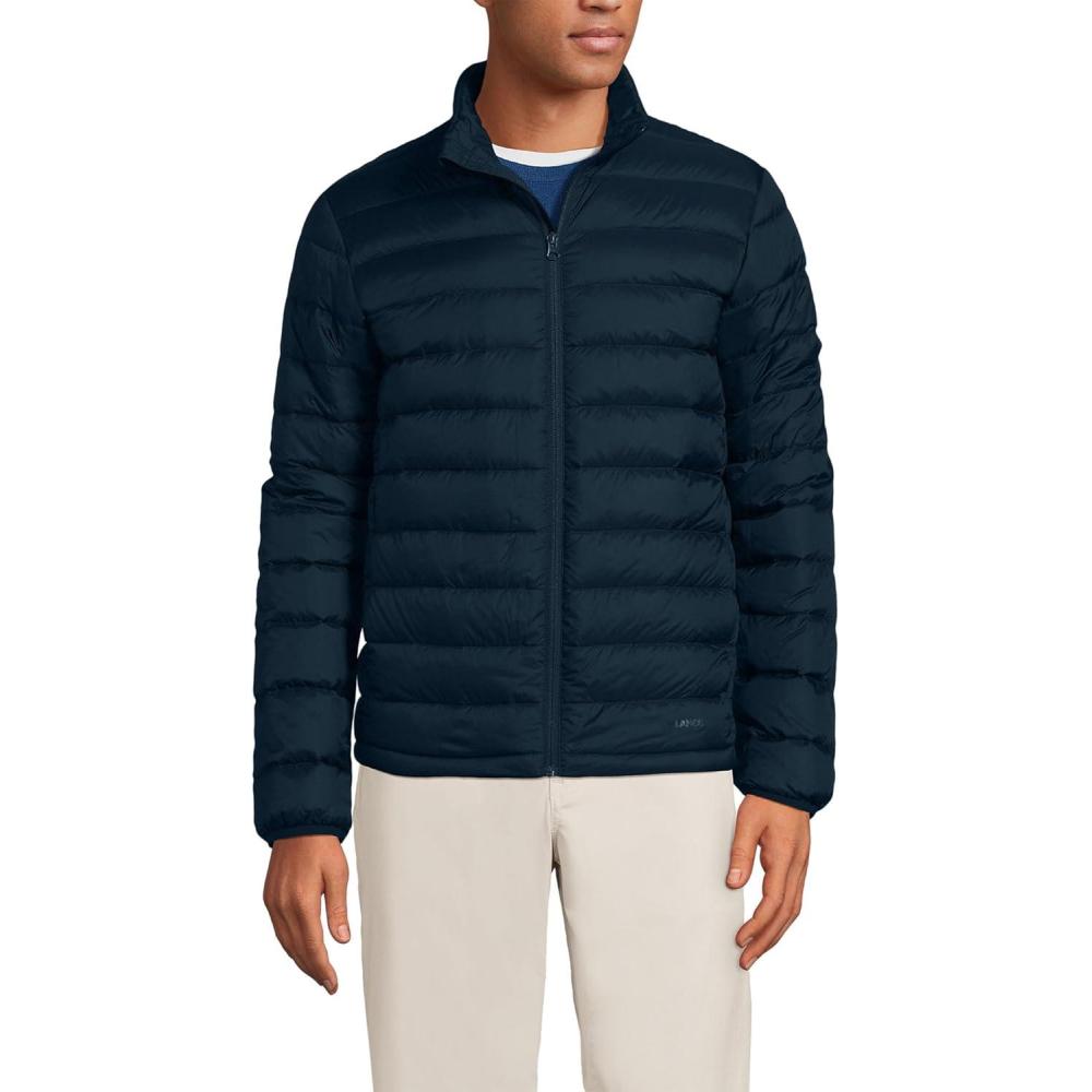 imageLands End Mens Wanderweight Ultralight Packable Down JacketRadiant Navy