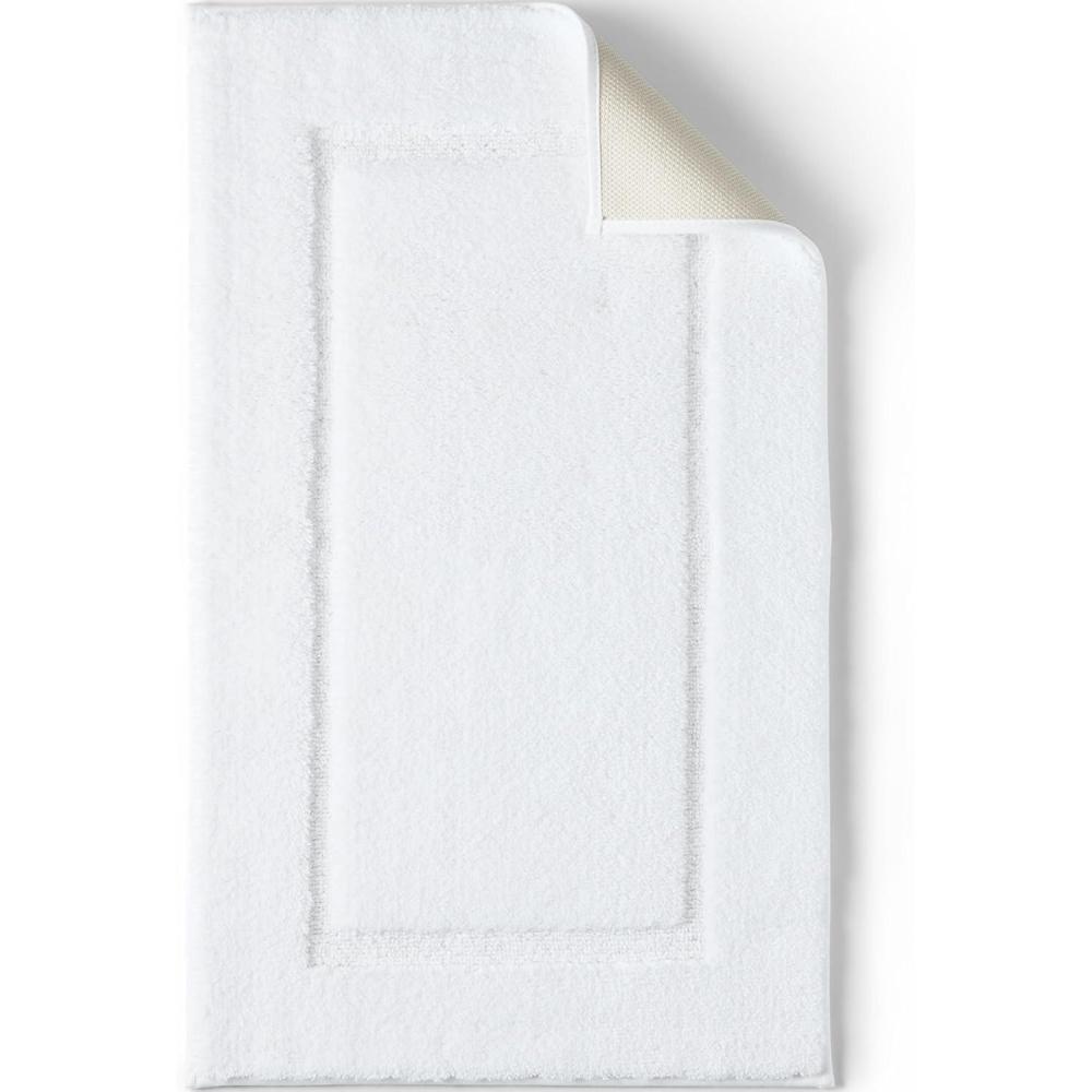 imageLands End Non Skid Bath Rug Dark Sand 20quot x 33quotWhite