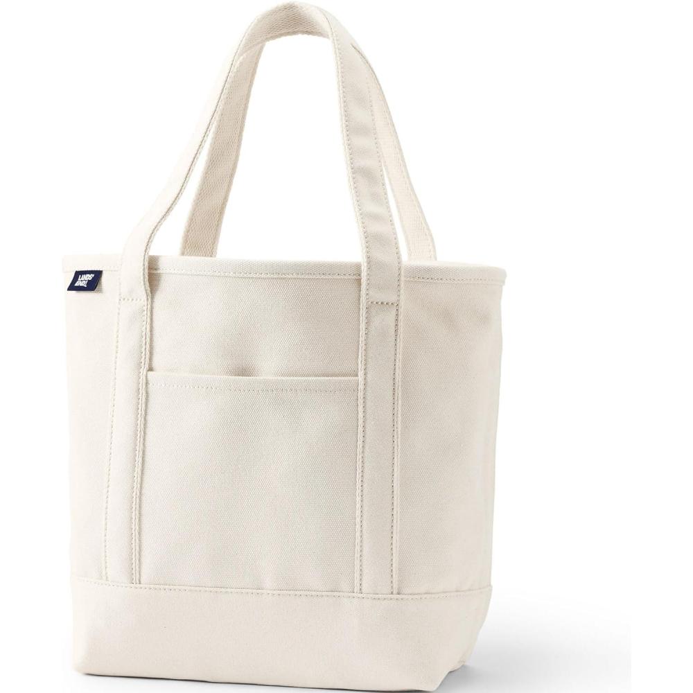 imageLands End Open Top Canvas Tote BagNaturalNatural