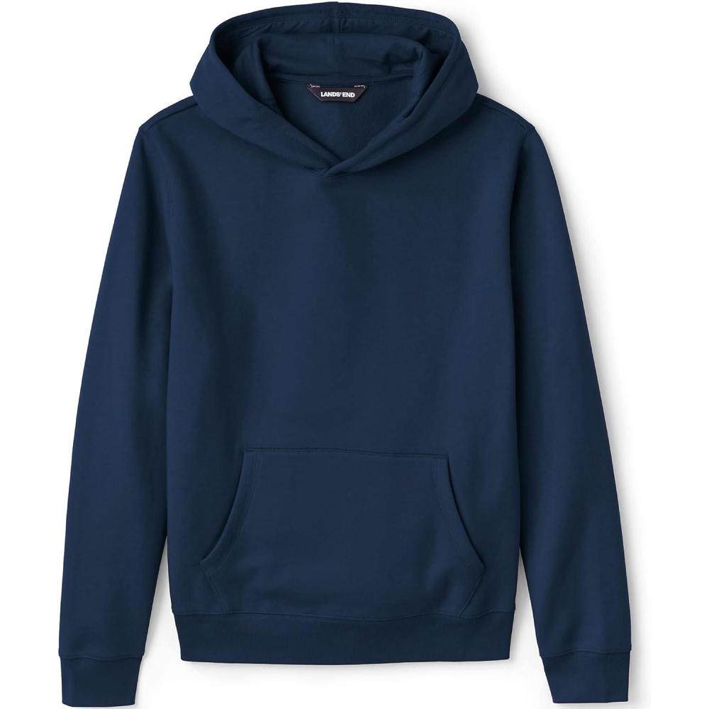 imageLands End School Uniform Adult Hooded Pullover SweatshirtClassic Navy