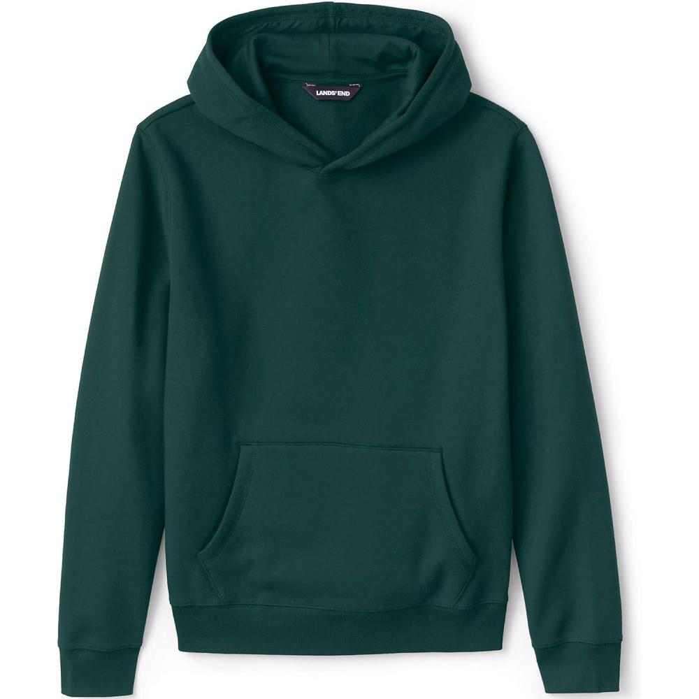 imageLands End School Uniform Adult Hooded Pullover SweatshirtEvergreen
