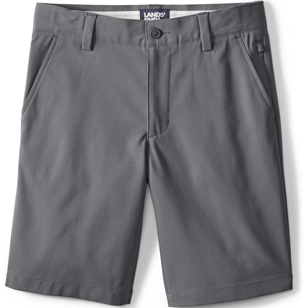 imageLands End School Uniform Boys Active Chino ShortsArctic Gray 4