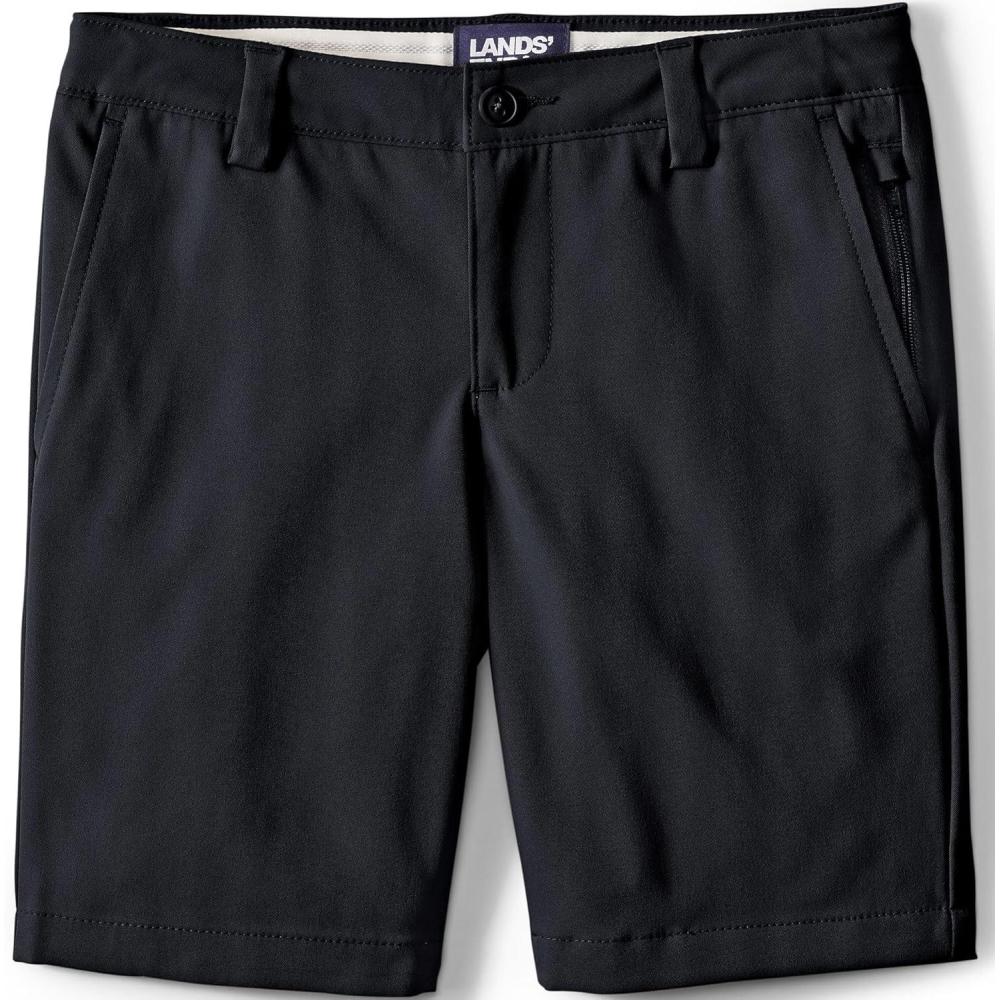 imageLands End School Uniform Girls Active Chino ShortsBlack