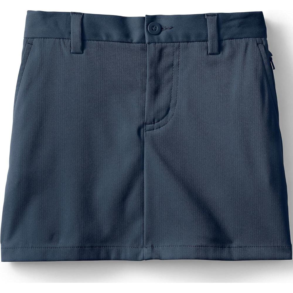 imageLands End School Uniform Girls Active Chino Skort Top of The KneeClassic Navy 23