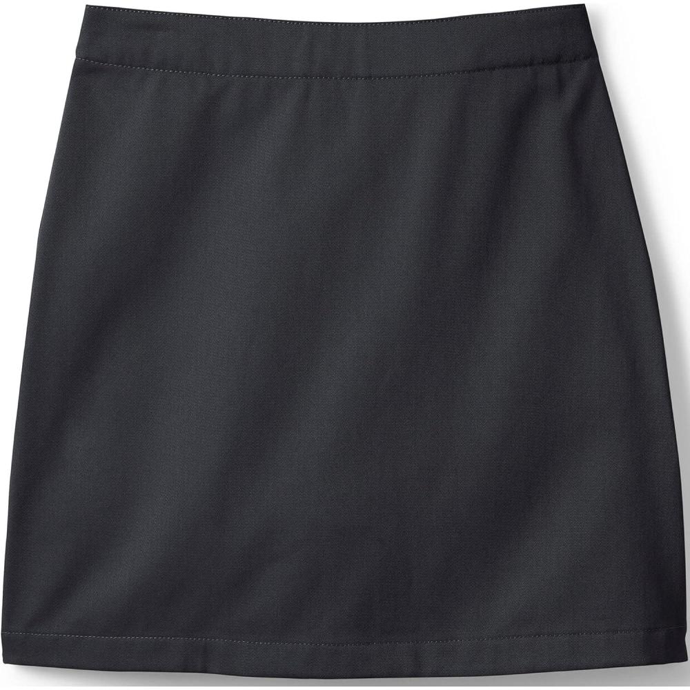 imageLands End School Uniform Girls Blend Chino Skort Above KneeBlack