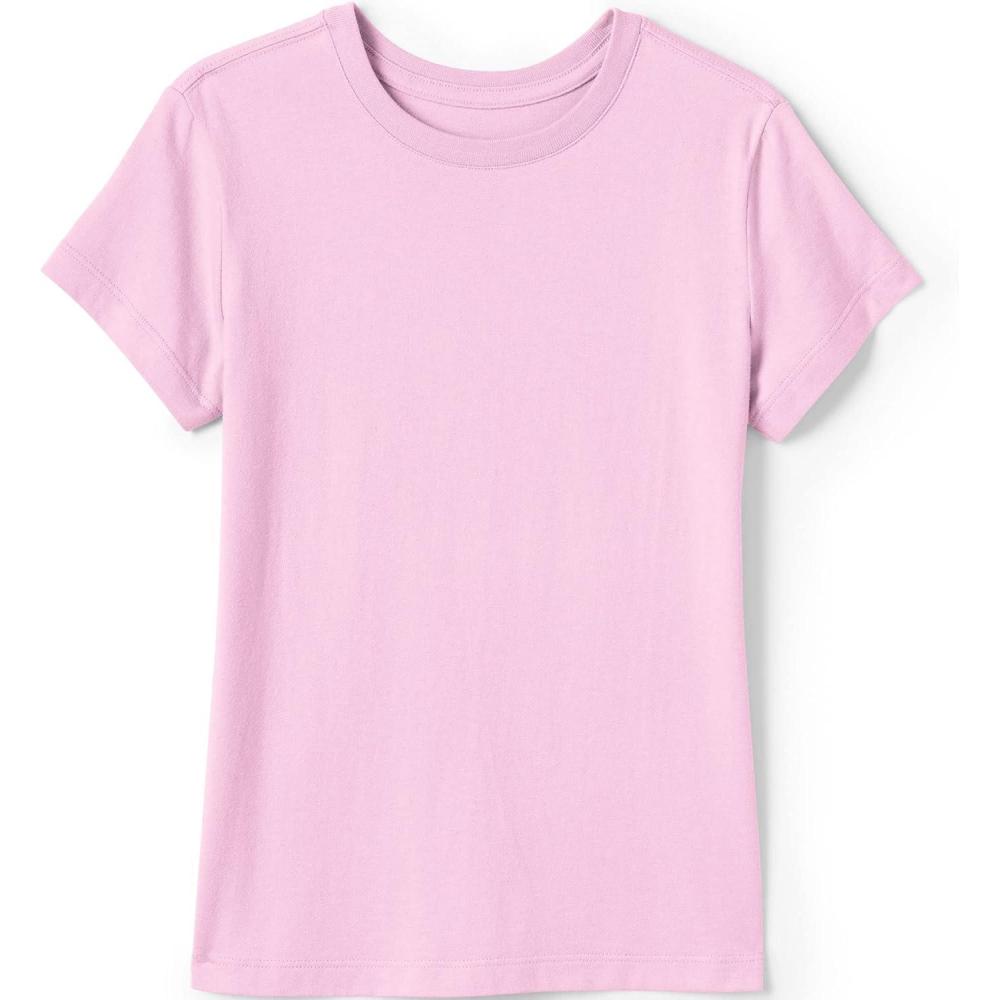 imageLands End School Uniform Girls Short Sleeve Essential TShirtIce Pink