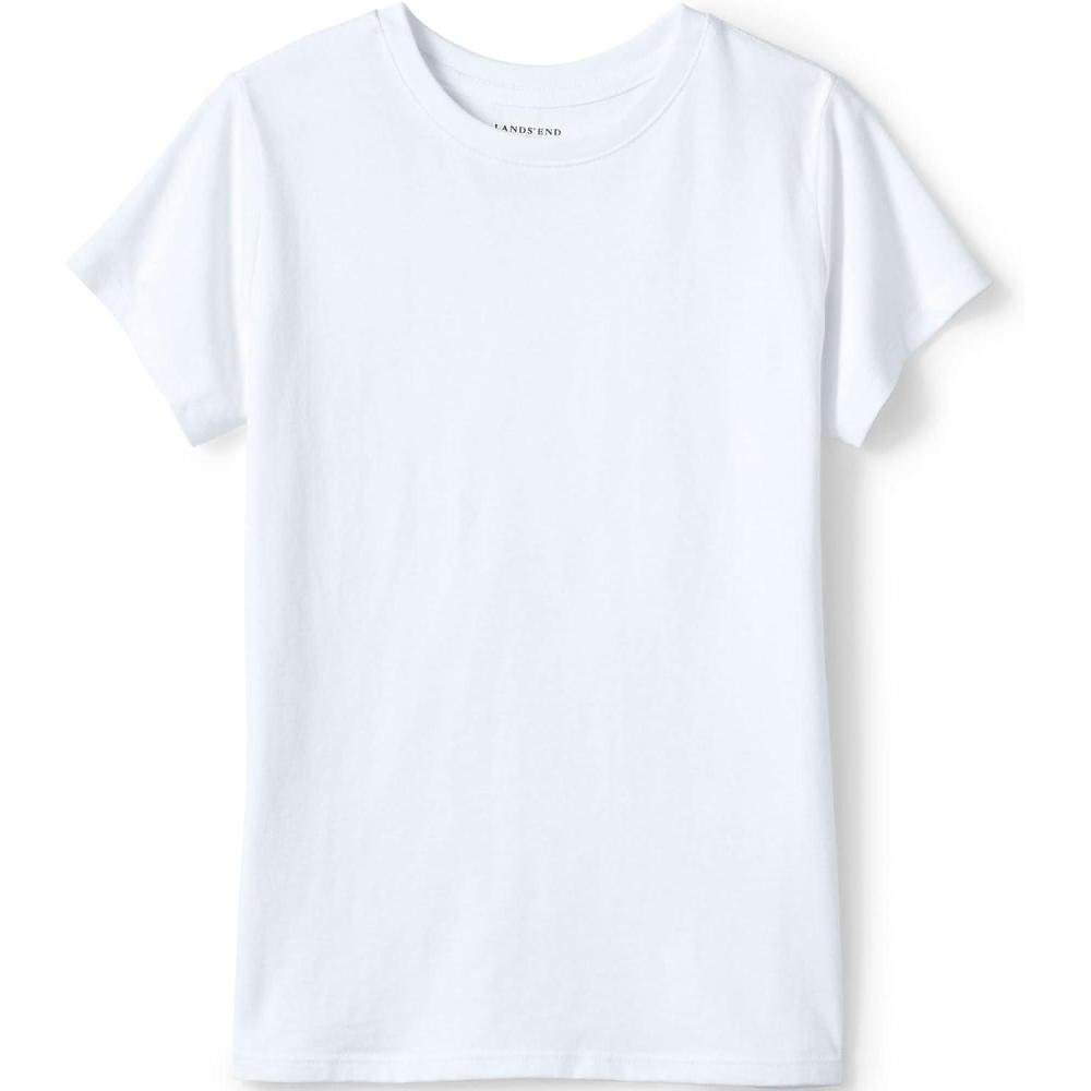 imageLands End School Uniform Girls Short Sleeve Essential TShirtWhite