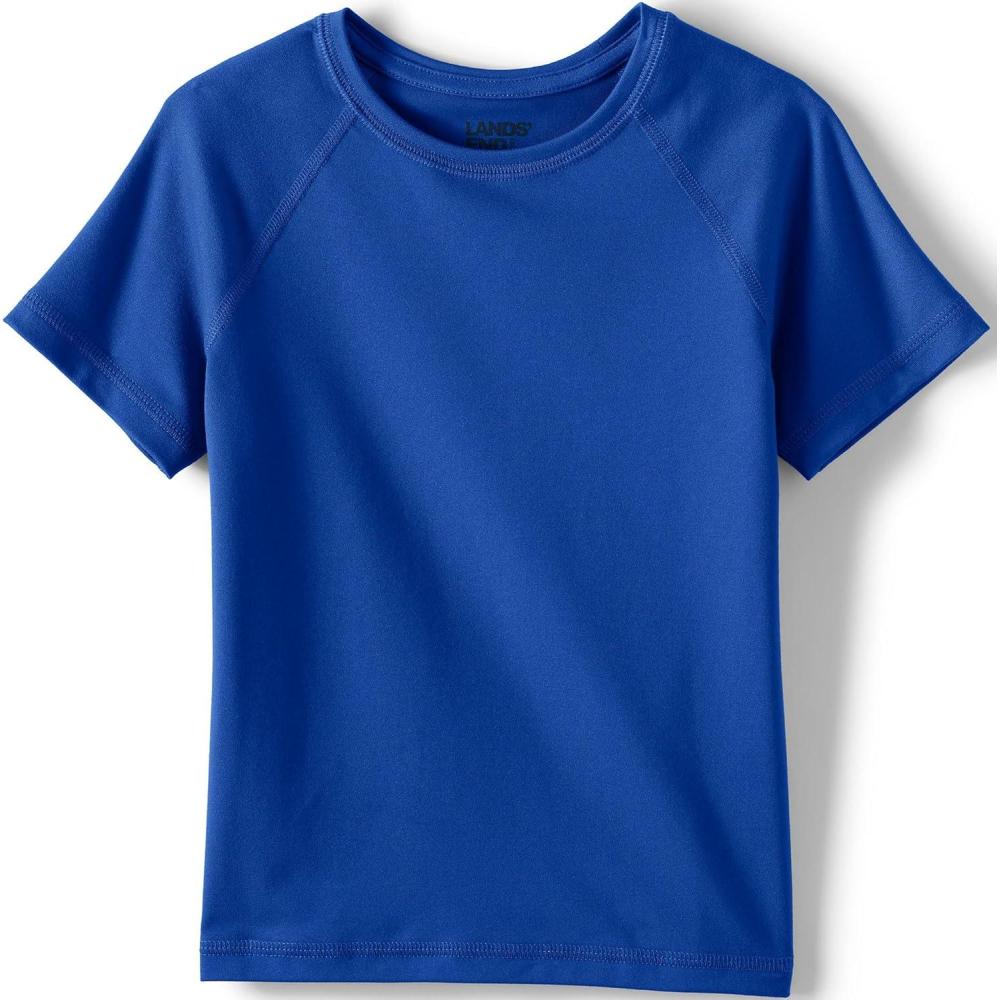 imageLands End School Uniform Kids Short Sleeve Active TeeCobalt