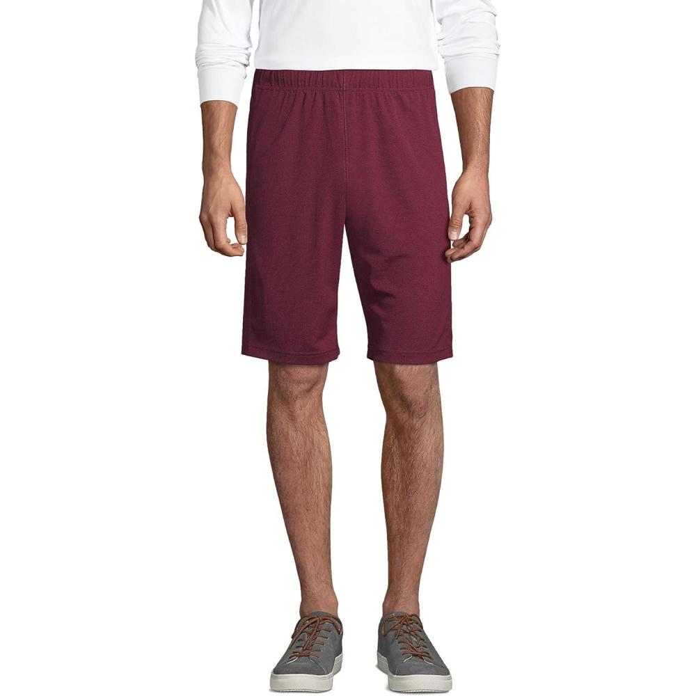 imageLands End School Uniform Mens Mesh Gym ShortsBurgundy