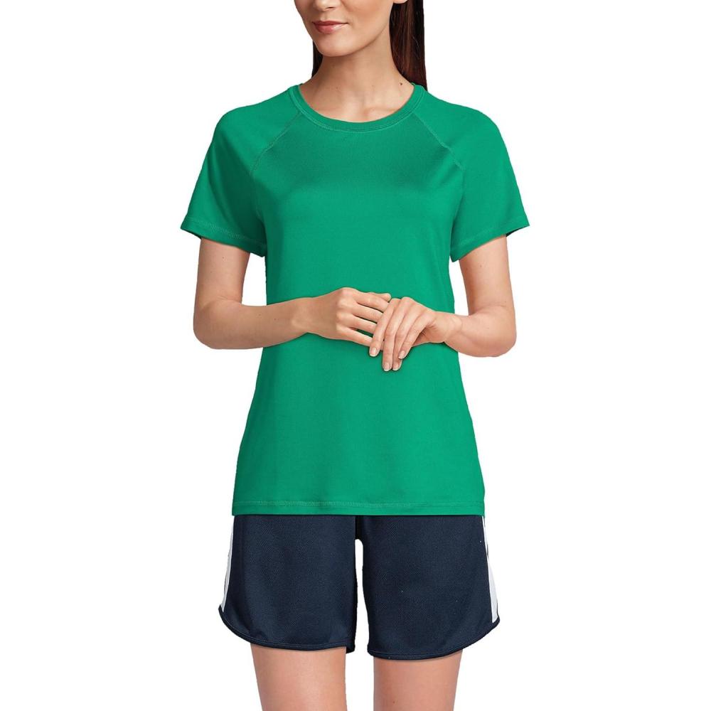 imageLands End School Uniform Womens Short Sleeve Active TeeLight Malachite