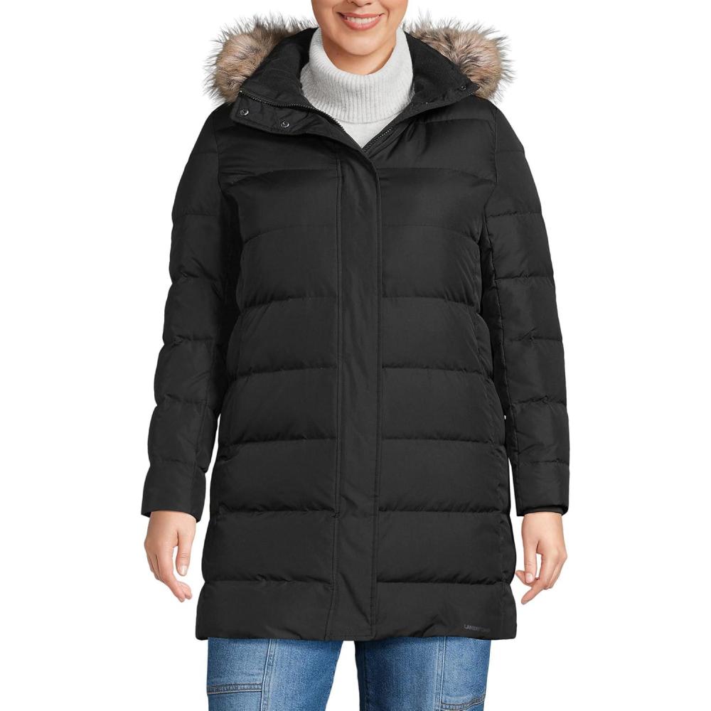 imageLands End Womens Down Winter CoatBlack