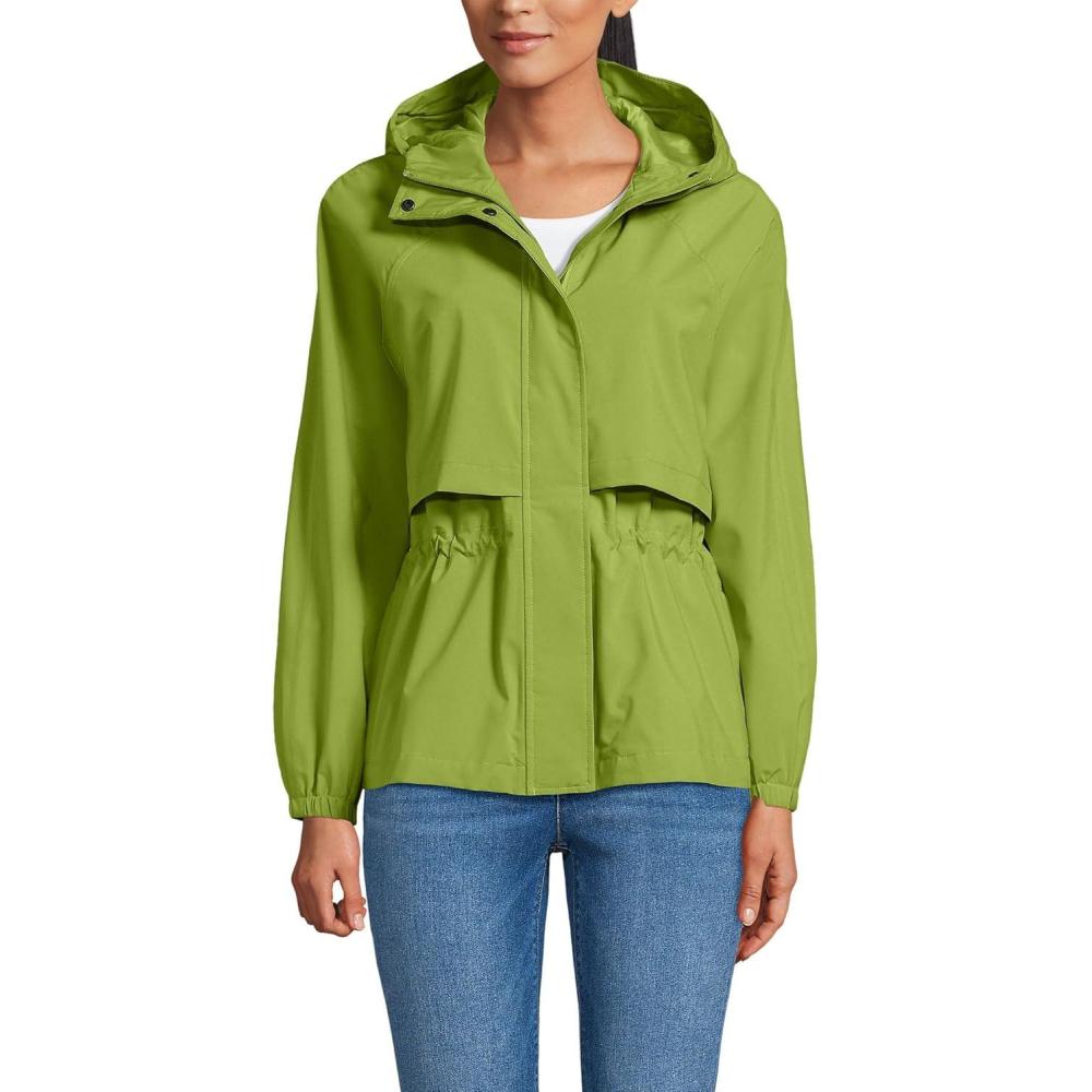 imageLands End Womens Squall Packable Rain JacketWinter Pear