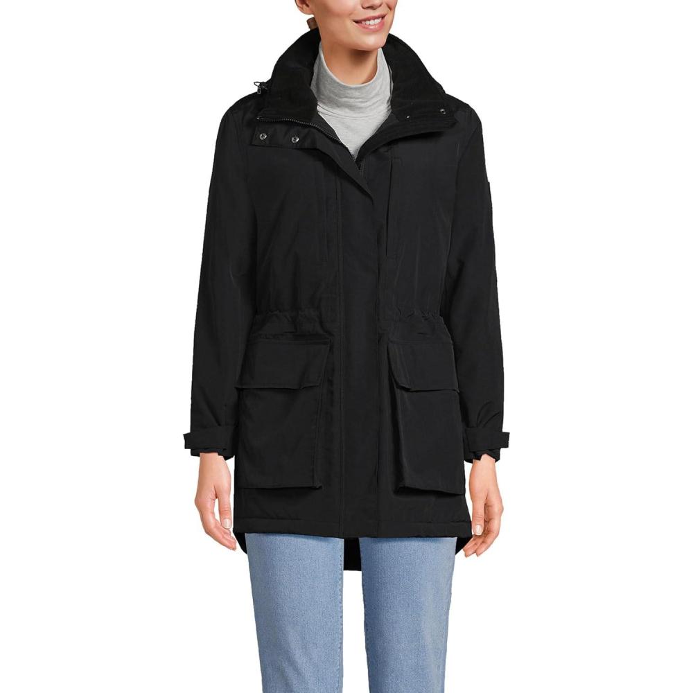 imageLands End Womens Squall Winter ParkaBlack