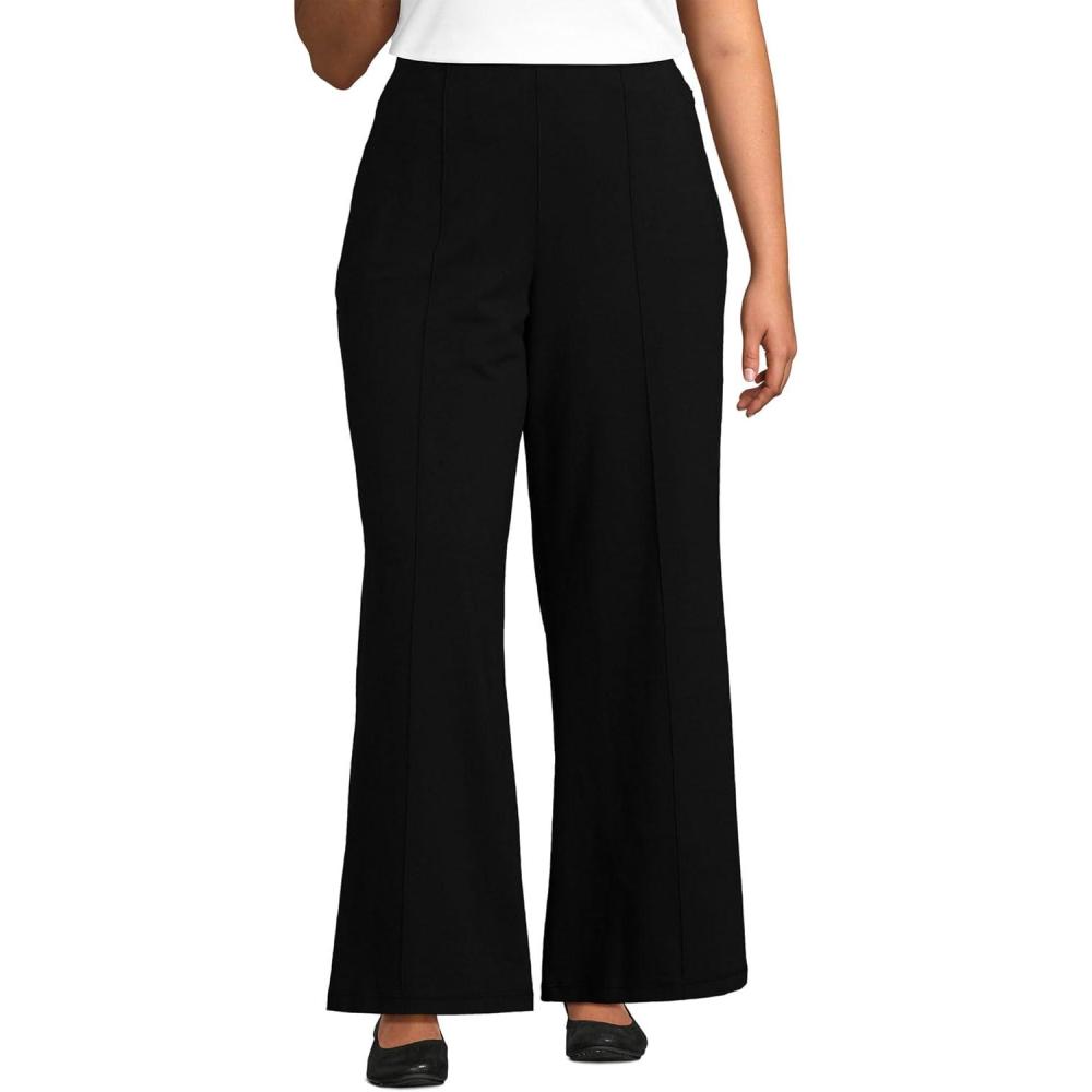 imageLands End Womens Starfish High Rise Palazzo PantsBlack