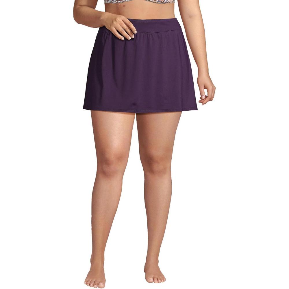 imageLands End Womens Swim Skirt Swim BottomsPurple