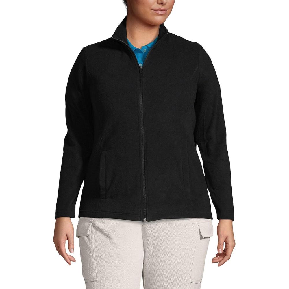 imageLands End Womens Thermacheck 100 Fleece JacketBlack