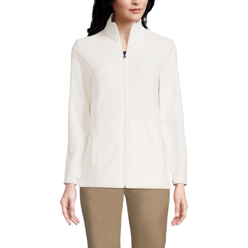 imageLands End Womens Thermacheck 100 Fleece JacketIvory