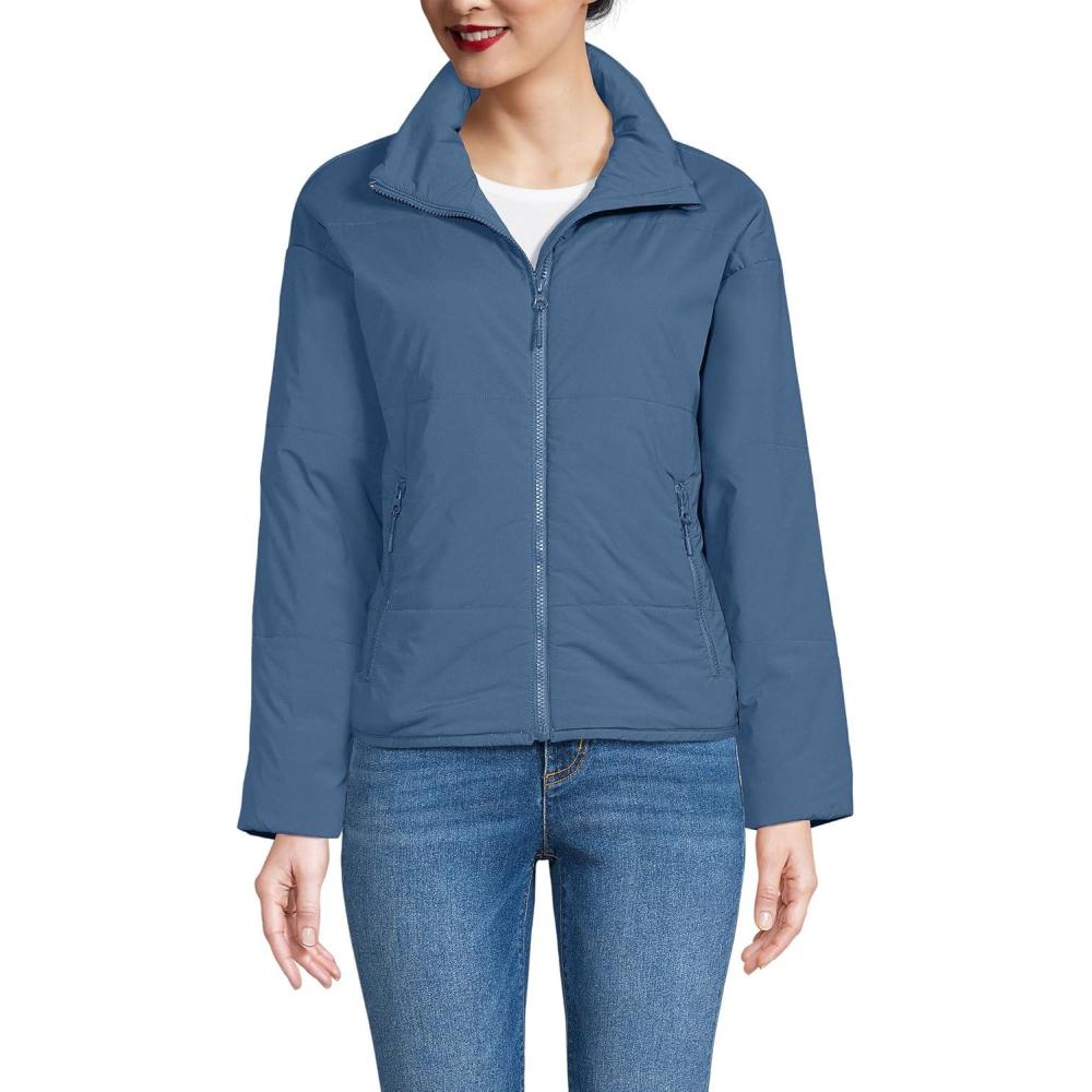 imageLands End Womens WanderFree Insulated JacketLight Indigo Blue