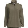 Lands’ End Anyweather Fleece Quarter Zip Pullover(Forest Moss)