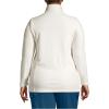 Lands’ End Anyweather Fleece Quarter Zip Pullover(Ivory)