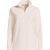 Lands’ End Anyweather Fleece Quarter Zip Pullover(Ivory Latte)