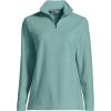 Lands’ End Anyweather Fleece Quarter Zip Pullover(Mint Sky)