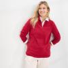Lands’ End Anyweather Fleece Quarter Zip Pullover(Rich Red)