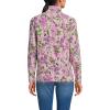 Lands’ End Anyweather Fleece Quarter Zip Pullover(Soft Mineral Blush Floral)