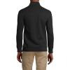 Lands’ End Bedford Rib Quarter Zip Pullover Sweater(Black)