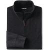 Lands’ End Bedford Rib Quarter Zip Pullover Sweater(Dark Charcoal Heather)