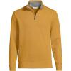 Lands’ End Bedford Rib Quarter Zip Pullover Sweater(Dijon Gold)
