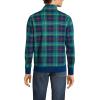 Lands’ End Bedford Rib Quarter Zip Pullover Sweater(Green/Navy/Heritage Red Plaid)
