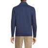 Lands’ End Bedford Rib Quarter Zip Pullover Sweater(Medium Denim Heather)