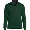 Lands’ End Bedford Rib Quarter Zip Pullover Sweater(Pine Valley)