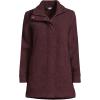 Lands’ End Boucle Fleece Coat(Lush Burgundy)