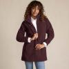 Lands’ End Boucle Fleece Coat(Lush Burgundy)
