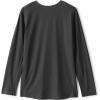 Lands’ End Boys Long Sleeve Performance Tee(Black Heather)