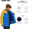 Lands’ End Boys’ Squall Waterproof Fleece Lined Insulated Jacket(Cobalt)
