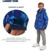 Lands’ End Boys’ Squall Waterproof Fleece Lined Insulated Jacket(Glacier Blue)