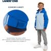 Lands’ End Boys’ Squall Waterproof Fleece Lined Insulated Jacket(Sky Blue)