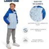 Lands’ End Boys’ Squall Waterproof Fleece Lined Insulated Jacket(Sky Blue)