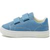 Lands’ End Boys’ and Girls’ Sneakers, No Tie Casual Tennis Shoes for Boys and Girls Size 5-10 Toddler, Little and Big Kids 11 to 7, Blue or White with Hook and Loop Straps(Denim)