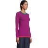 Lands’ End Cashmere Sweater(Plum fuchsia)