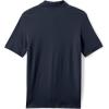 Lands’ End Essentials Men’s Long Sleeve All Day Comfort Polo Shirt – 100% Cotton Won’t Shrink Pill Fade(Classic Navy)