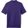 Lands’ End Essentials Men’s Long Sleeve All Day Comfort Polo Shirt – 100% Cotton Won’t Shrink Pill Fade(Deep Purple)