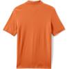 Lands’ End Essentials Men’s Long Sleeve All Day Comfort Polo Shirt – 100% Cotton Won’t Shrink Pill Fade(Orange Spice)