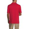 Lands’ End Essentials Men’s Long Sleeve All Day Comfort Polo Shirt – 100% Cotton Won’t Shrink Pill Fade(Red)