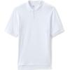 Lands’ End Essentials Men’s Long Sleeve All Day Comfort Polo Shirt – 100% Cotton Won’t Shrink Pill Fade(White)