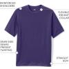 Lands’ End Essentials Men’s Short-Sleeve Soft Cotton T-Shirt – Relaxed Easy Fit(Deep Purple)